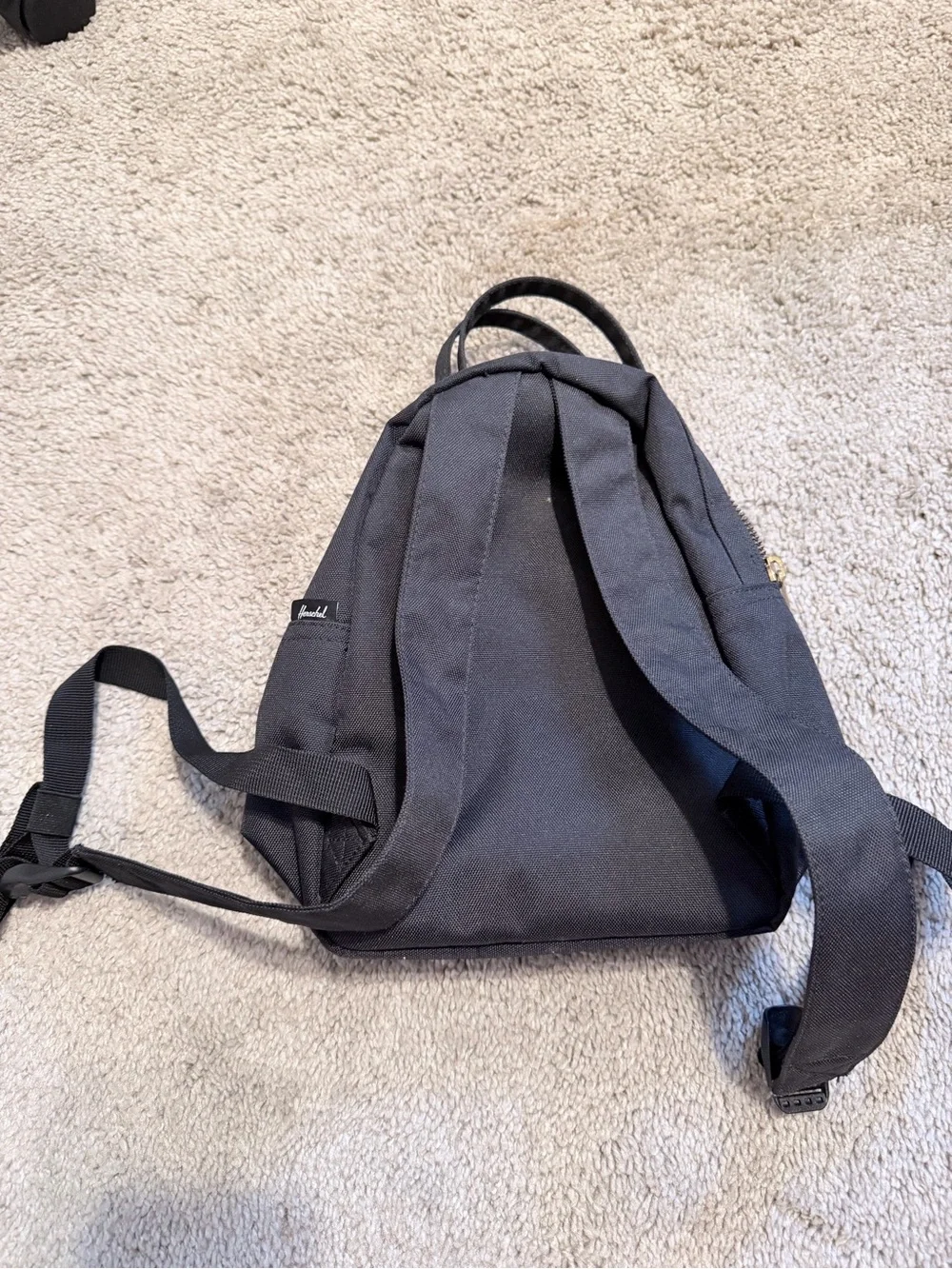 Herschel Supply Company Black Mini Backpack with Front Zip Pocket